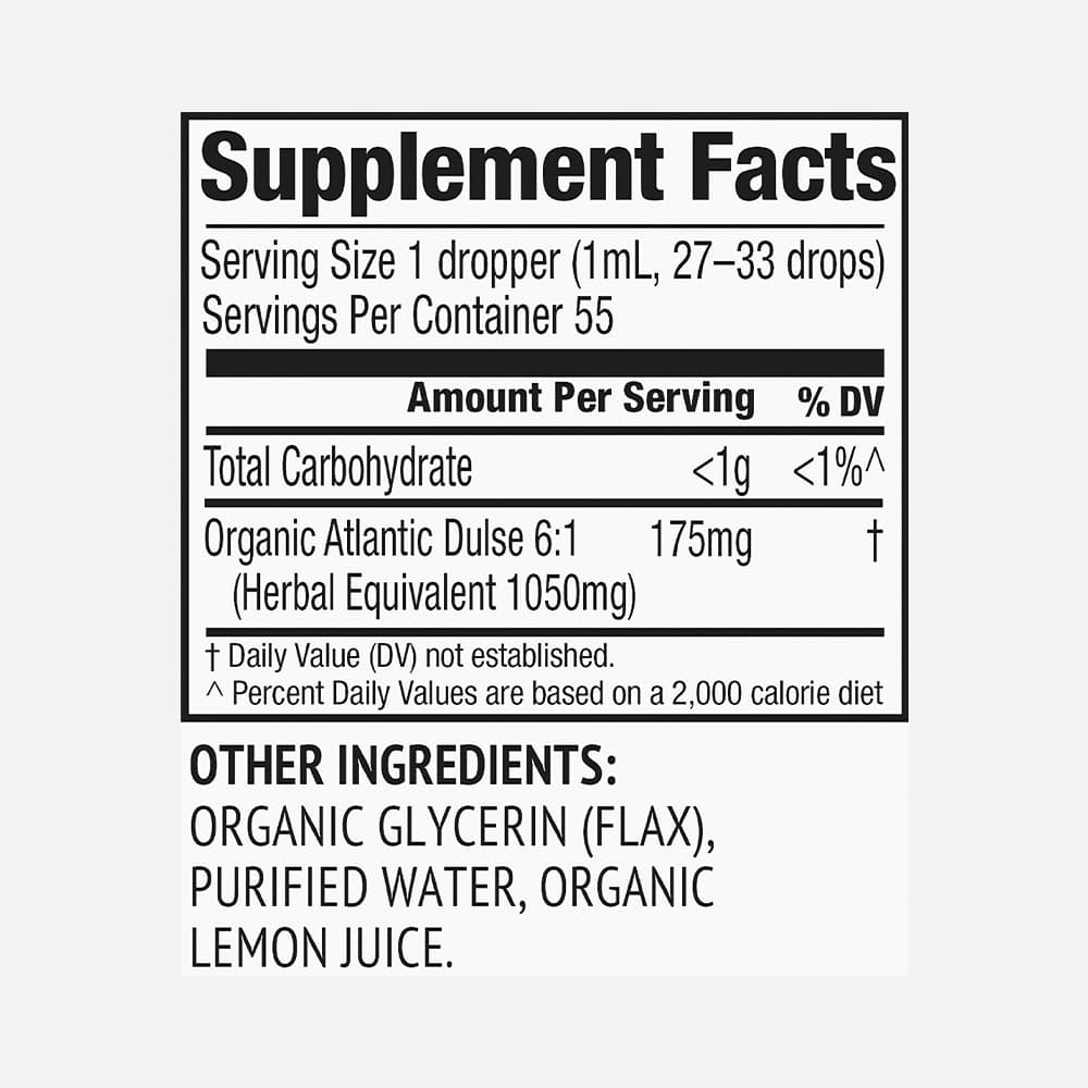 Atlantic Dulse Liquid Extract 1050mg - 55ml Drops
