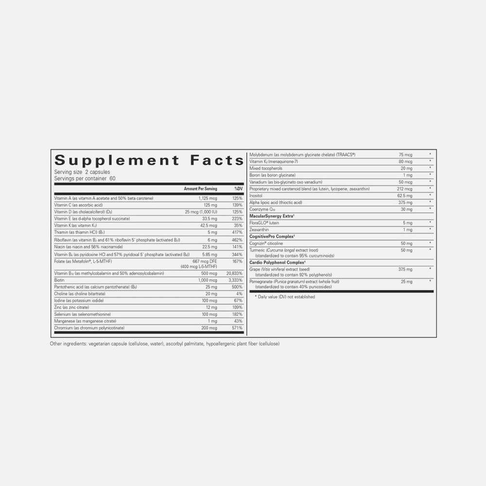 Longevity Nutrients Multivitamin - 120 Capsules