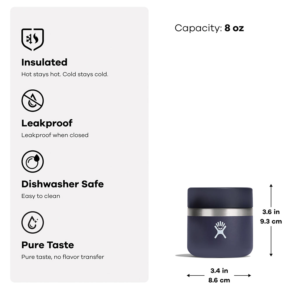 Hydro Flask Insulated Food Jar 8oz - BlackBerry