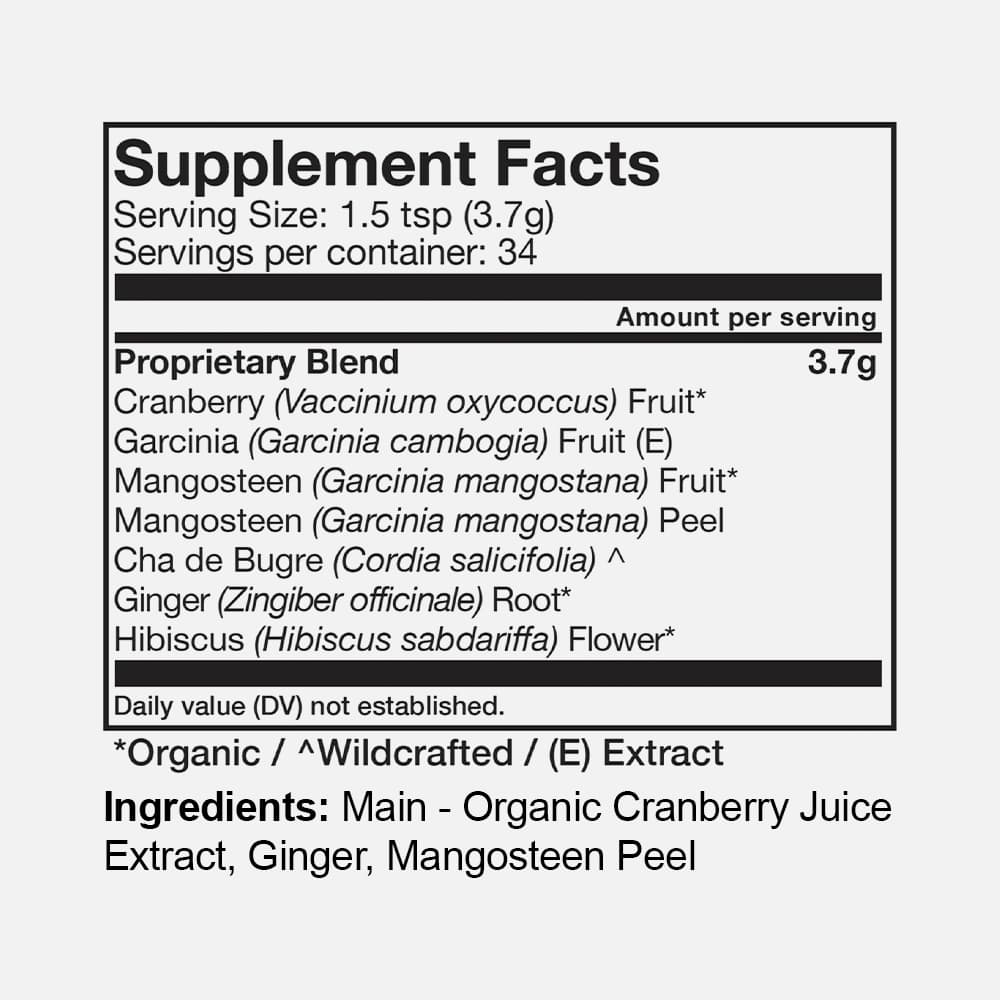 Belly Love Digestive Powder 128g - Cranberry & Ginger