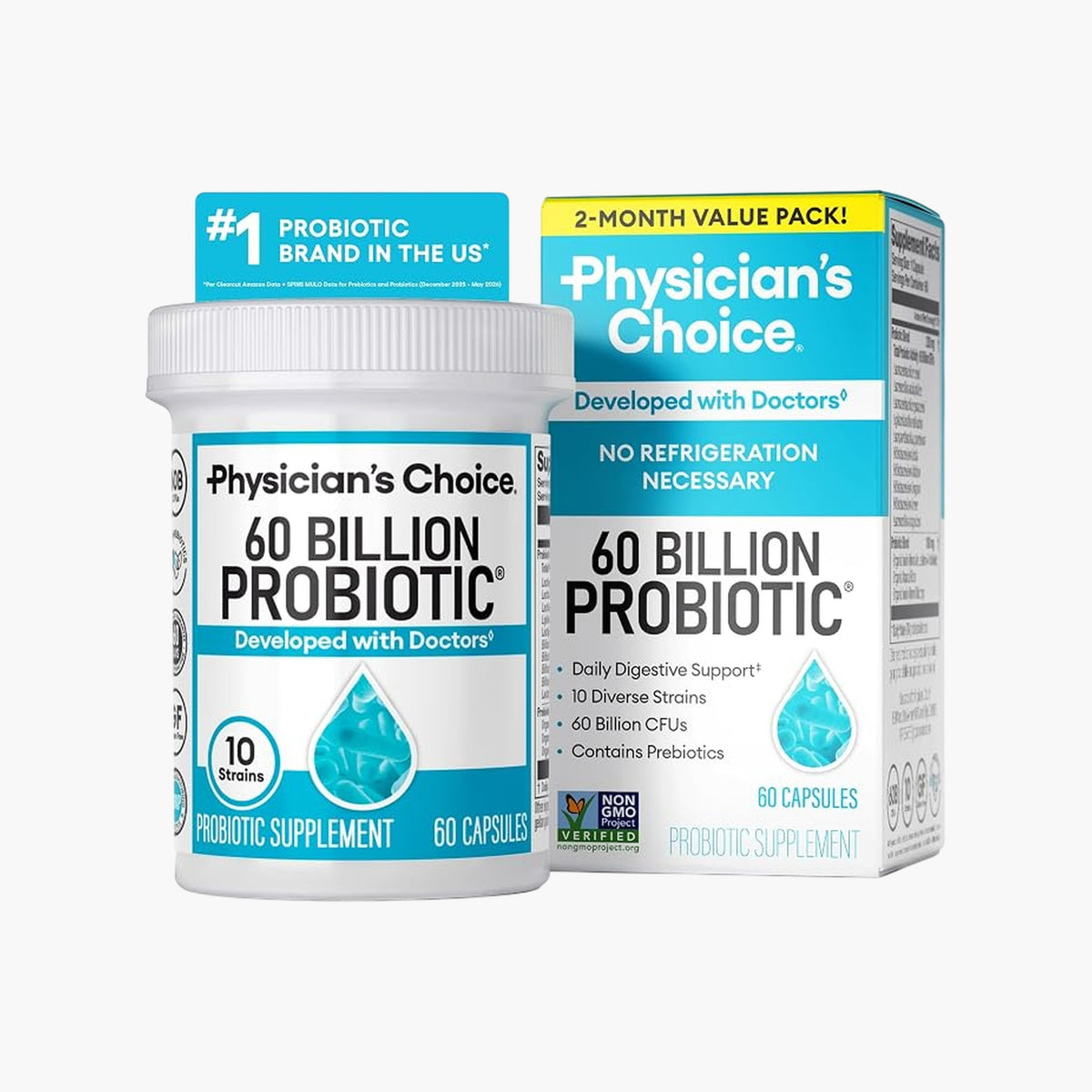 Physician's Choice - Probiotics 60 Billion CFU - 60 Capsules