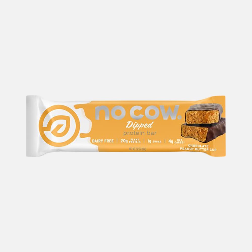 No Cow Vegan Protein Bars 20g - 12 Bars (Peanut Butter Cup)
