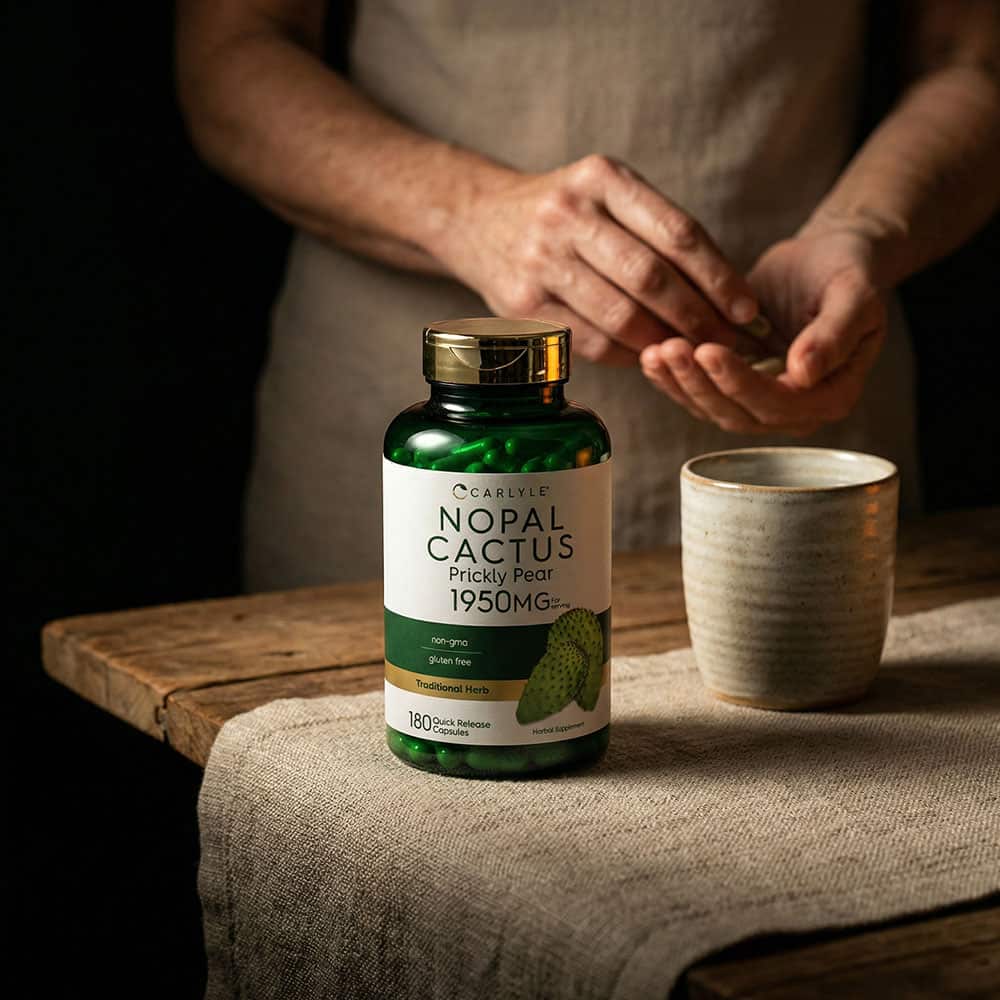 Prickly Pear (Nopal Cactus) 1950mg - 180 Capsules