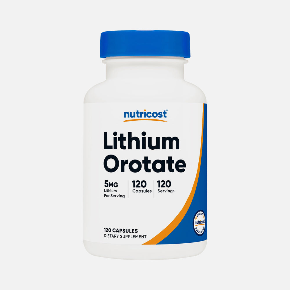 Lithium Orotate 5mg - 120 Vegetarian Capsules