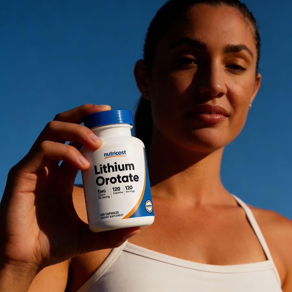 Lithium Orotate 5mg - 120 Vegetarian Capsules