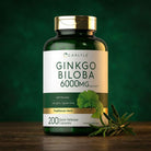 Ginkgo Biloba 6000mg with Bacopa - 200 Capsules