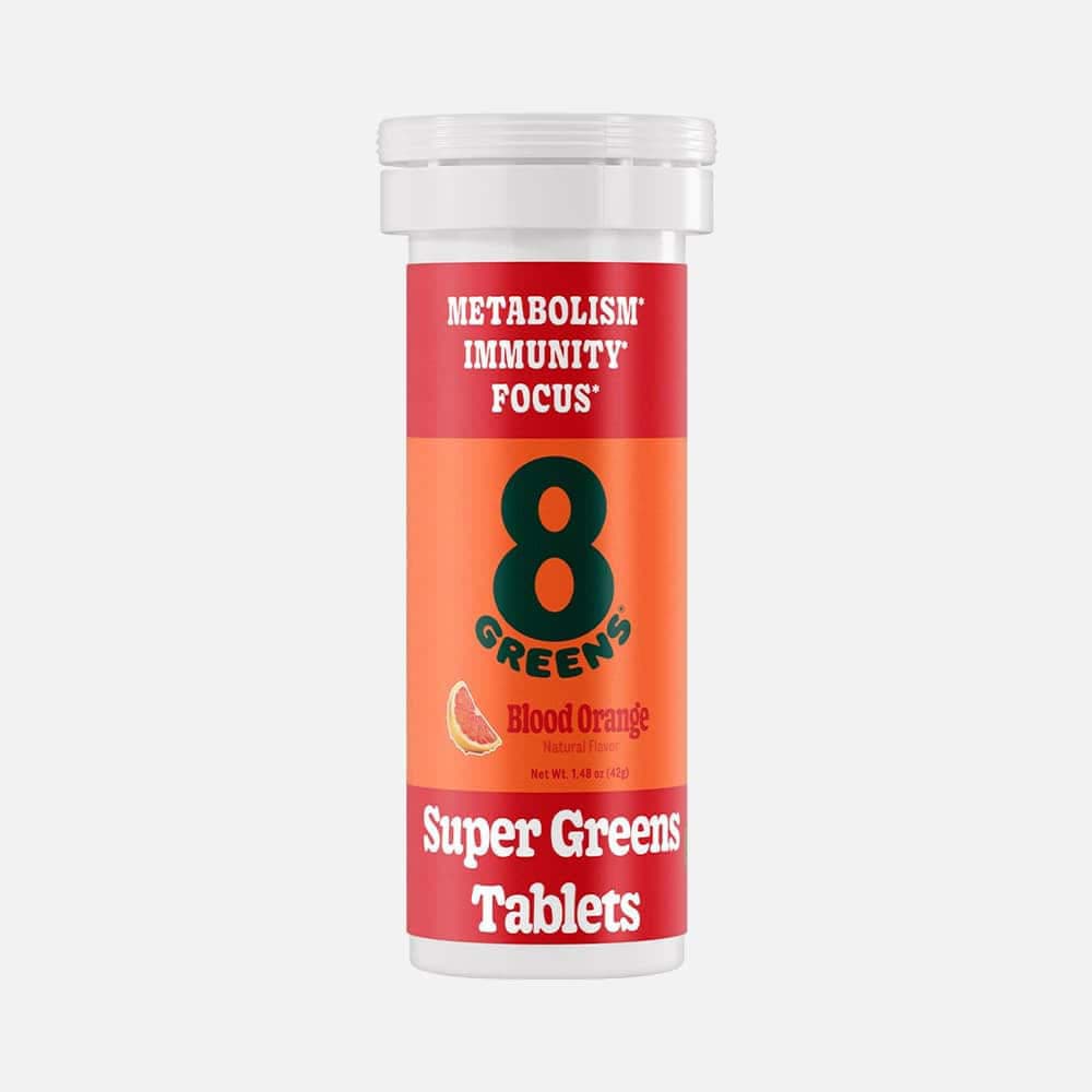 8Greens Effervescent Tablets - Blood Orange Flavor (30 Tablets)