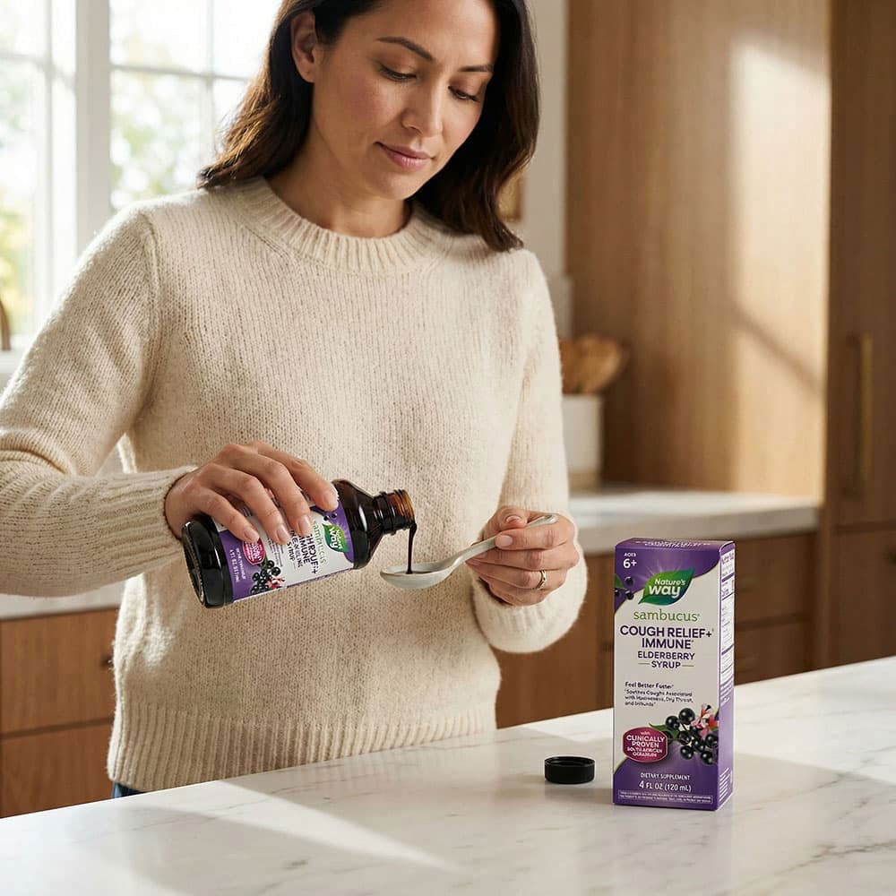 Sambucus Cough Relief+ Immune Syrup - 4 fl oz Liquid