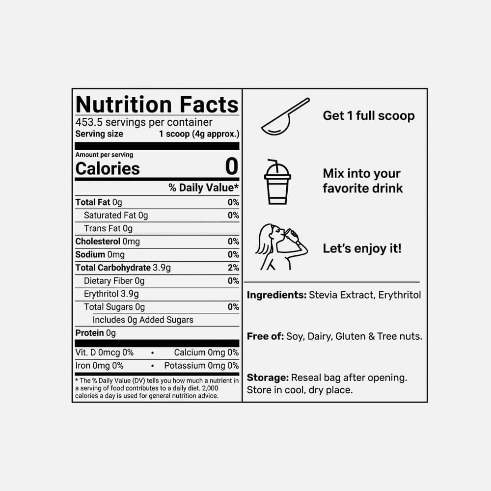 Stevia & Erythritol Sweetener