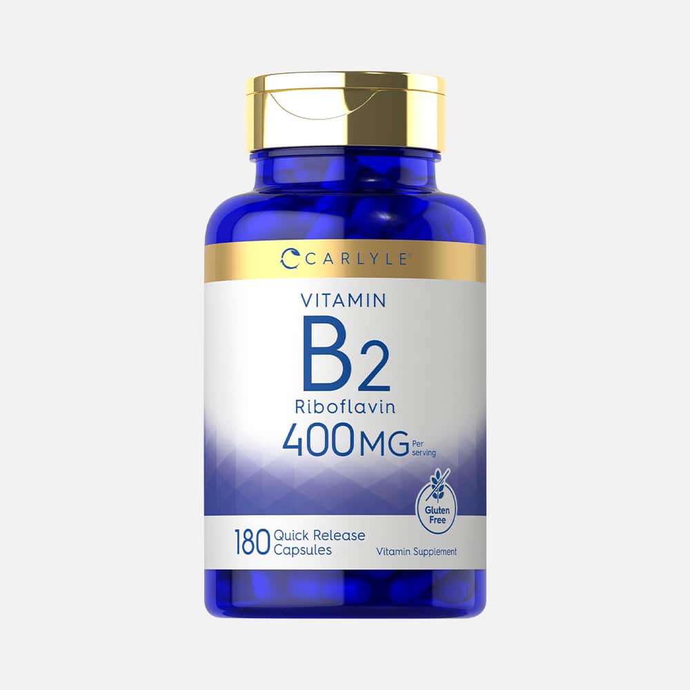 Vitamin B2 (Riboflavin) 400mg - 180 Capsules