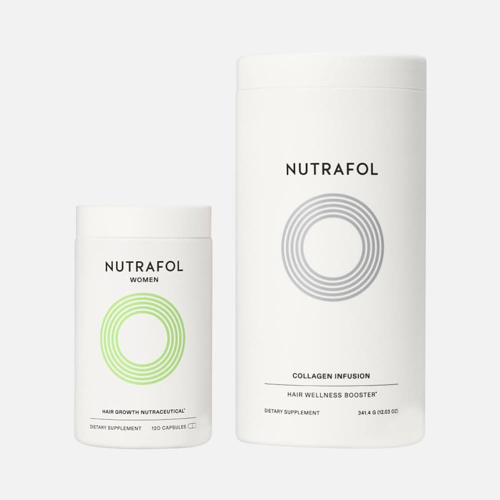 Nutrafol Hair Growth & Collagen Duo for Women, 120 Capsules – 1-Month Supply