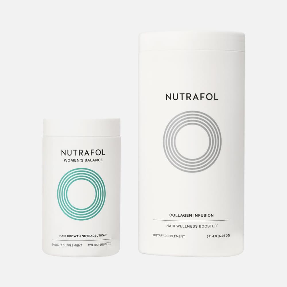 Nutrafol Women's Balance & Collagen Duo for Ages 45+, 120 Capsules – 1-Month Supply