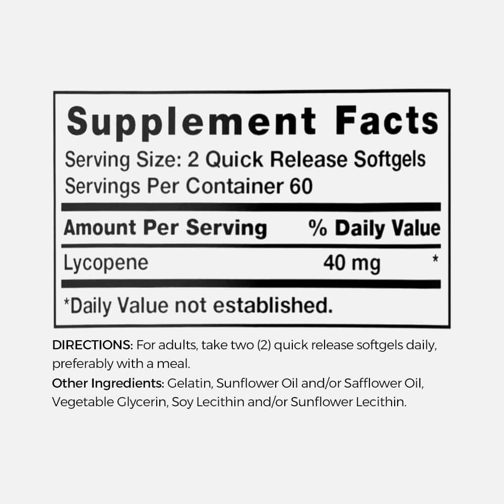 Lycopene 40mg - 120 Softgels