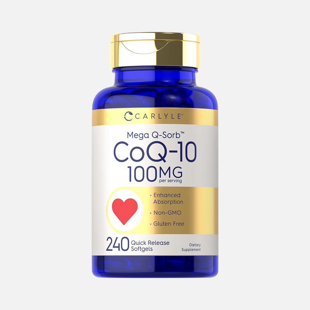 CoQ10 100mg with Black Pepper Extract - 240 Softgels