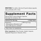 Rosemary Extract 1200mg - 200 Capsules