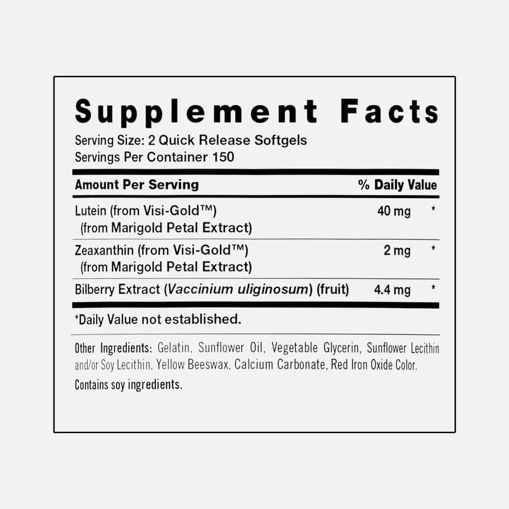 Adult Eye Support with Lutein & Zeaxanthin - 300 Capsules