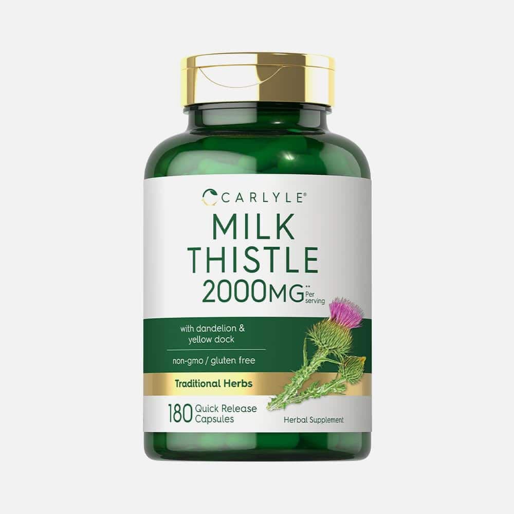 Milk Thistle 2000mg with Dandelion & Yellow Dock - 180 Capsules