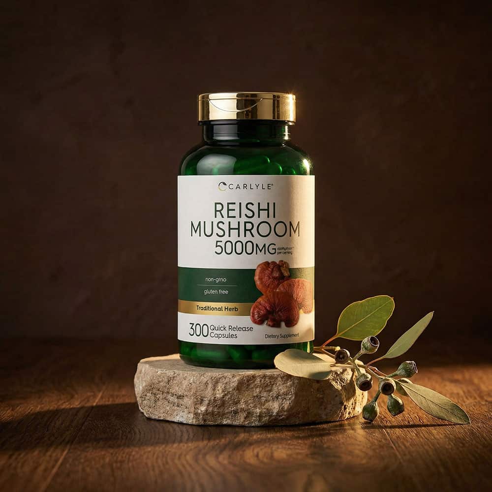 Reishi Mushroom Extract 5000mg - 300 Capsules