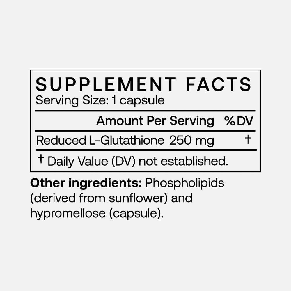 BodyBio Liposomal Glutathione 60mg - 60 Capsules