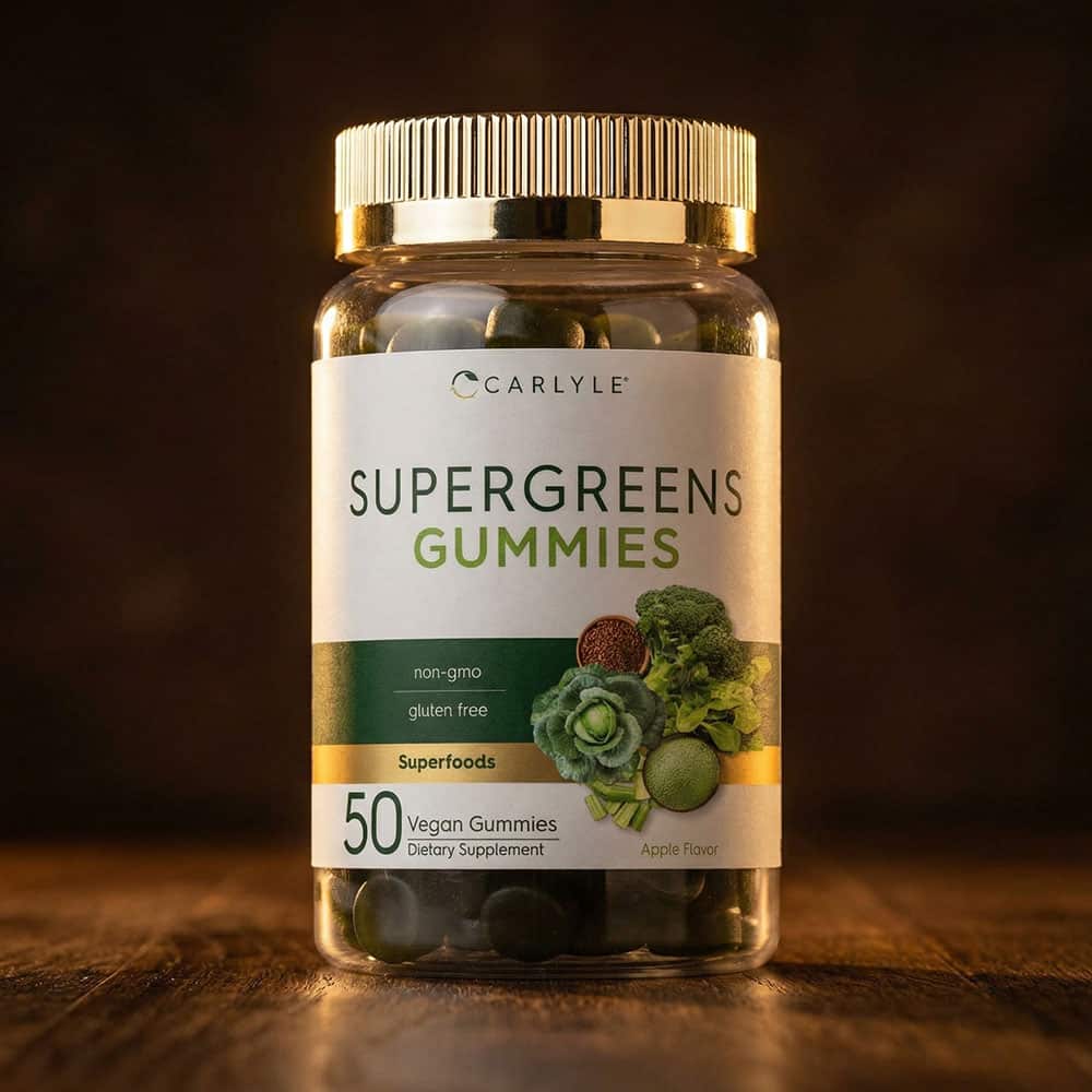 Supergreens Blend Gummies 50 Count (Apple Flavor)