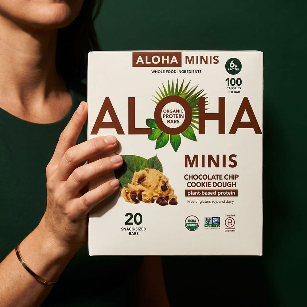 Organic Protein Bar Minis 6g - 20 Chocolate Chip Dough Bars