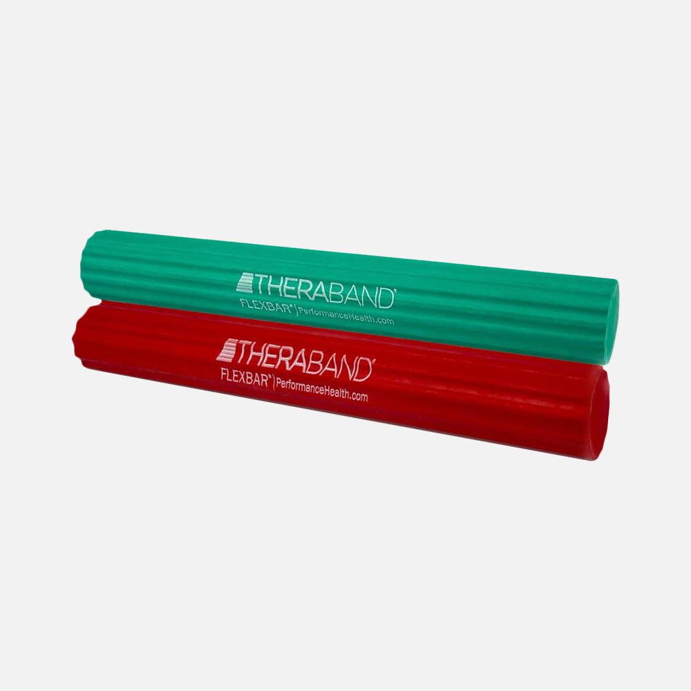 THERABAND FlexBar Red & Green - 2 Pack Therapy Bars