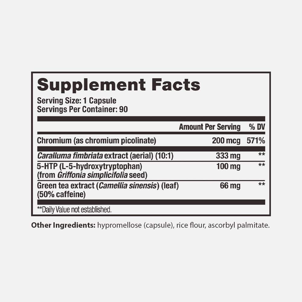 Green Tea, 5-HTP & Chromium Complex - 90 Capsules