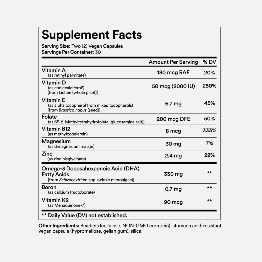 Men's Multivitamin with Omega-3 DHA - 60 Capsules