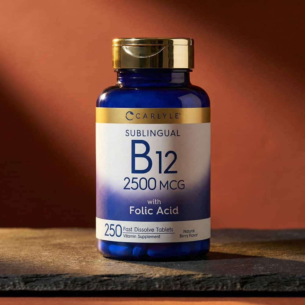 Vitamin B12 2500mcg with Folic Acid - 250 Tablets
