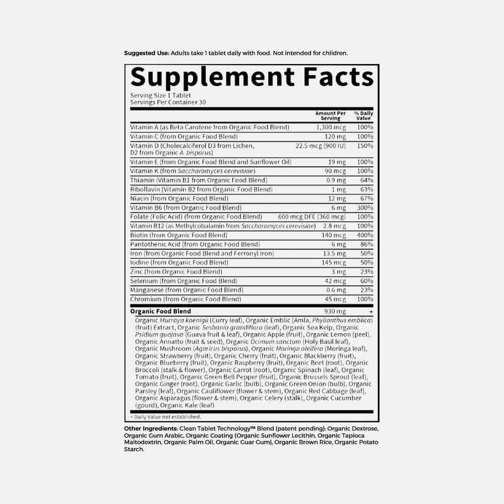 mykind Organics Prenatal Multivitamin - 30 Tablets