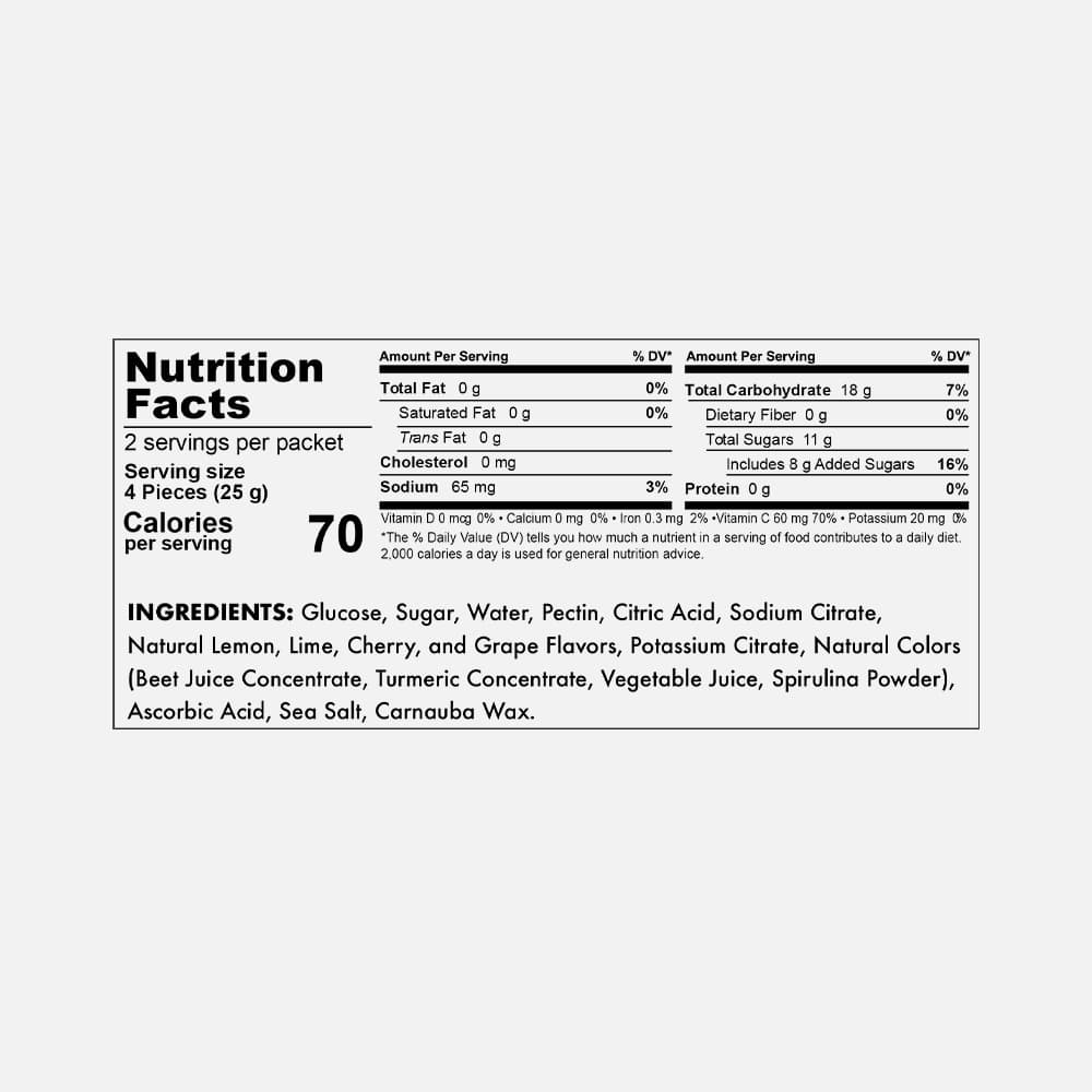 Bonk Breaker Energy Chews - 10 Packets (Rainbow Blast)
