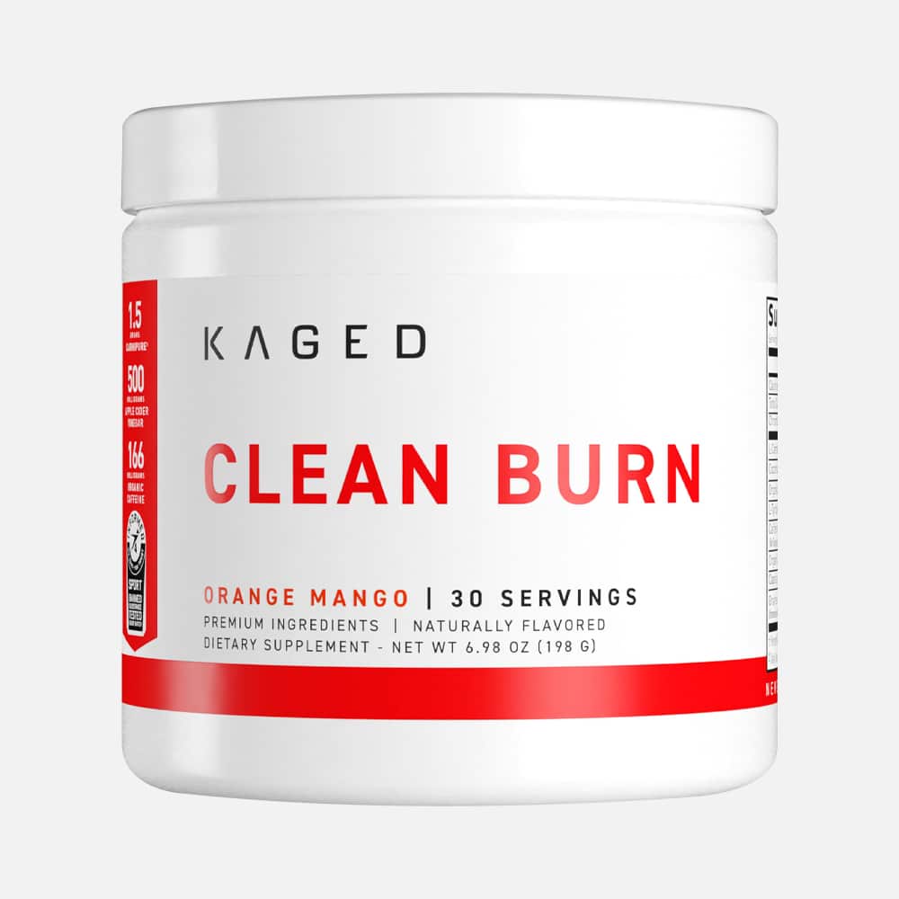 Kaged Clean Burn Powder - 30 Servings (Orange Mango)