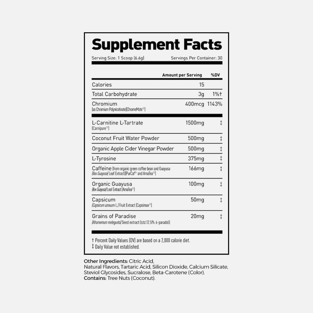 Kaged Clean Burn Powder - 30 Servings (Orange Mango)