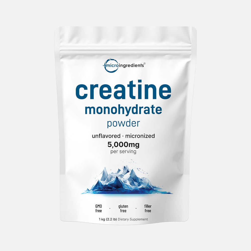 Creatine Monohydrate 5000mg - 1kg Powder (Unflavored)