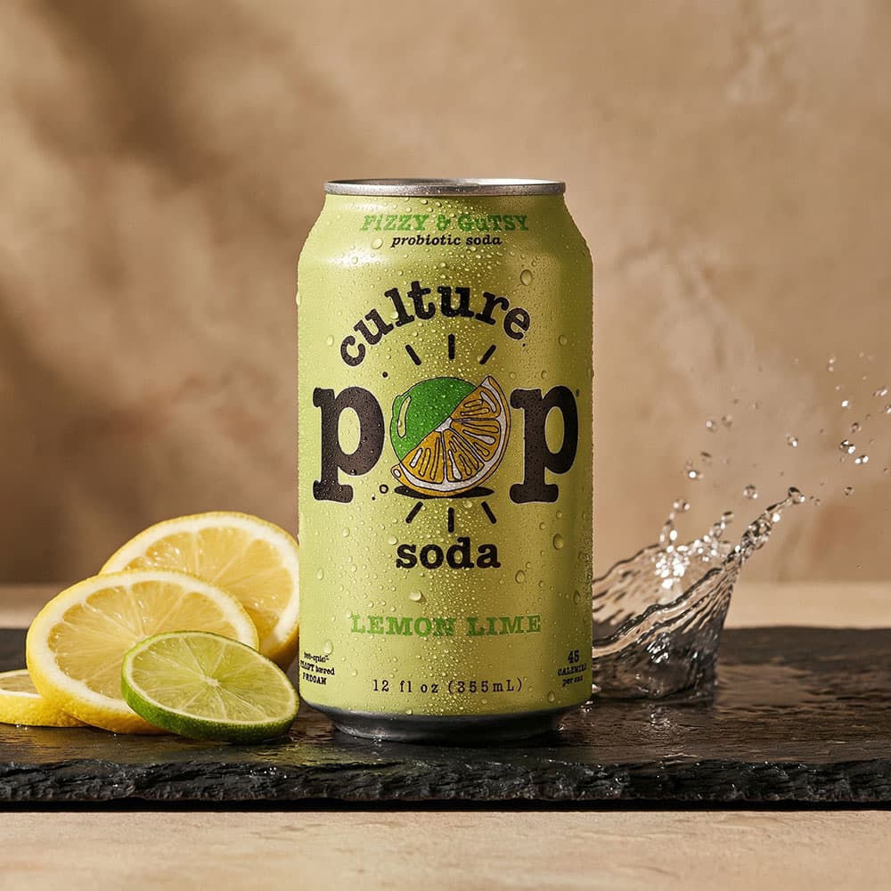 Culture Pop Lemon Lime Soda - 12 Cans (12oz)