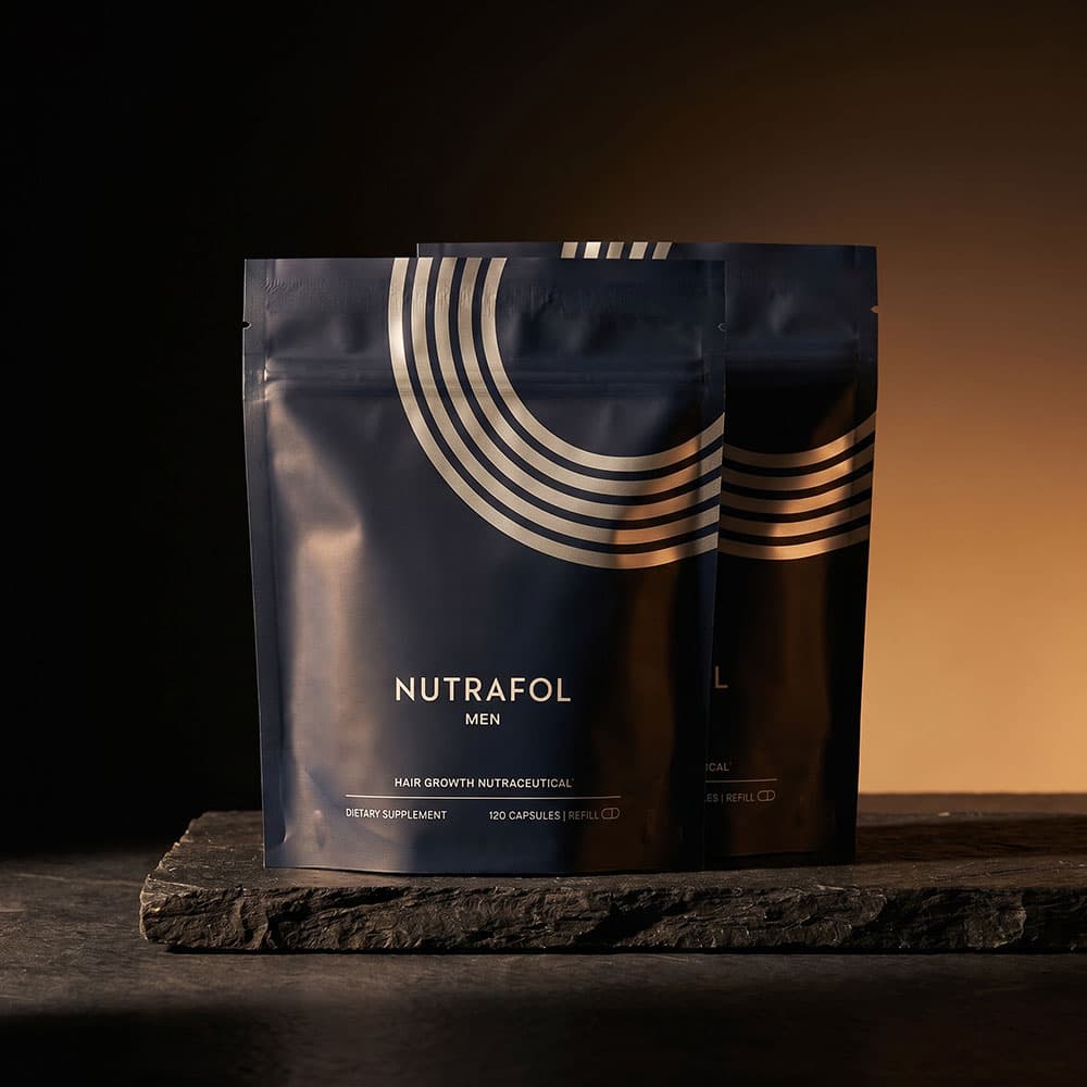 Nutrafol Hair Growth for Men, 240 Capsules – 2-Month Refill Pouches