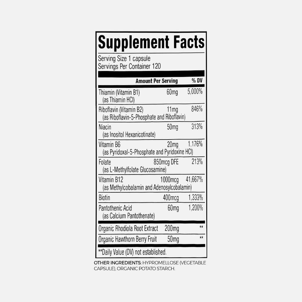 Adapto B Complex High Potency - 120 Capsules