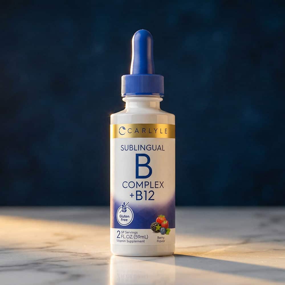 Sublingual Vitamin B Complex with B12 1200mcg - 2 fl oz Liquid