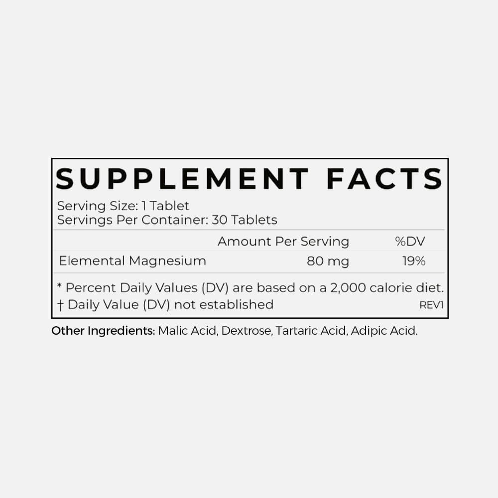 Molecular Hydrogen 12 ppm with Magnesium - 30 Tablets
