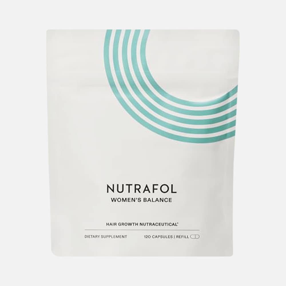 Nutrafol Women's Balance لنمو الشعر للأعمار 45+، 120 كبسولة – عبوة إعادة تعبئة لشهر واحد
