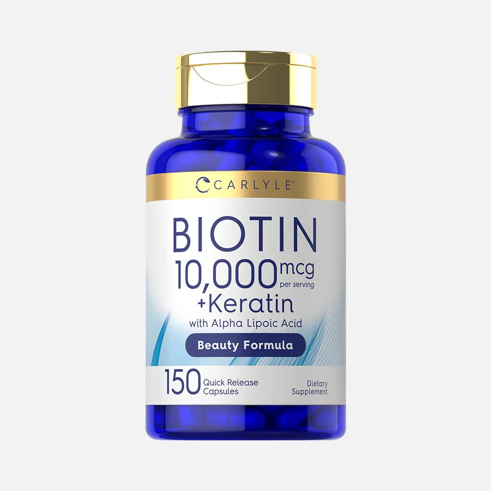 Biotin 10000mcg with Keratin - 150 Capsules