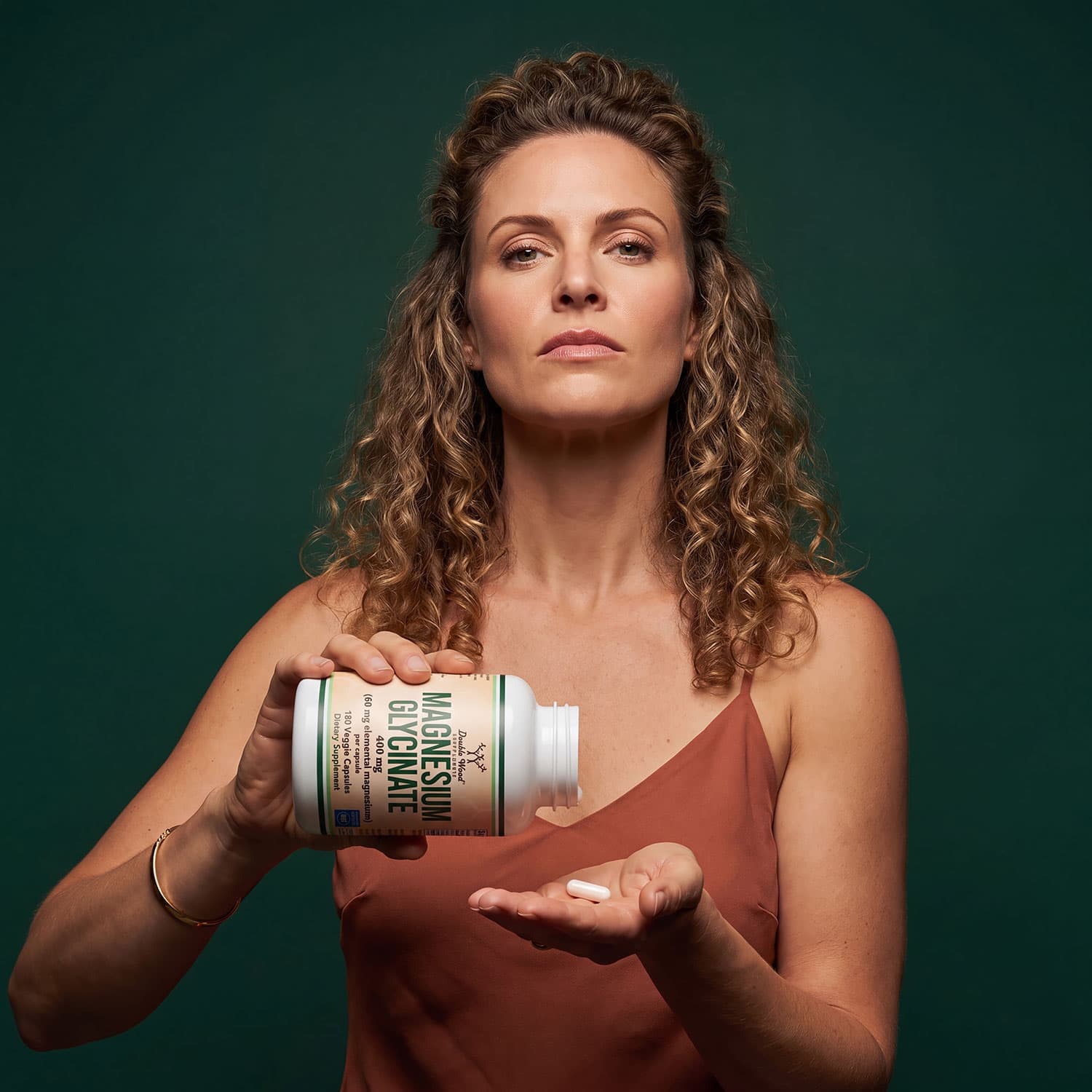Double Wood Supplements - Magnesium Glycinate 400 mg - 180 Capsules