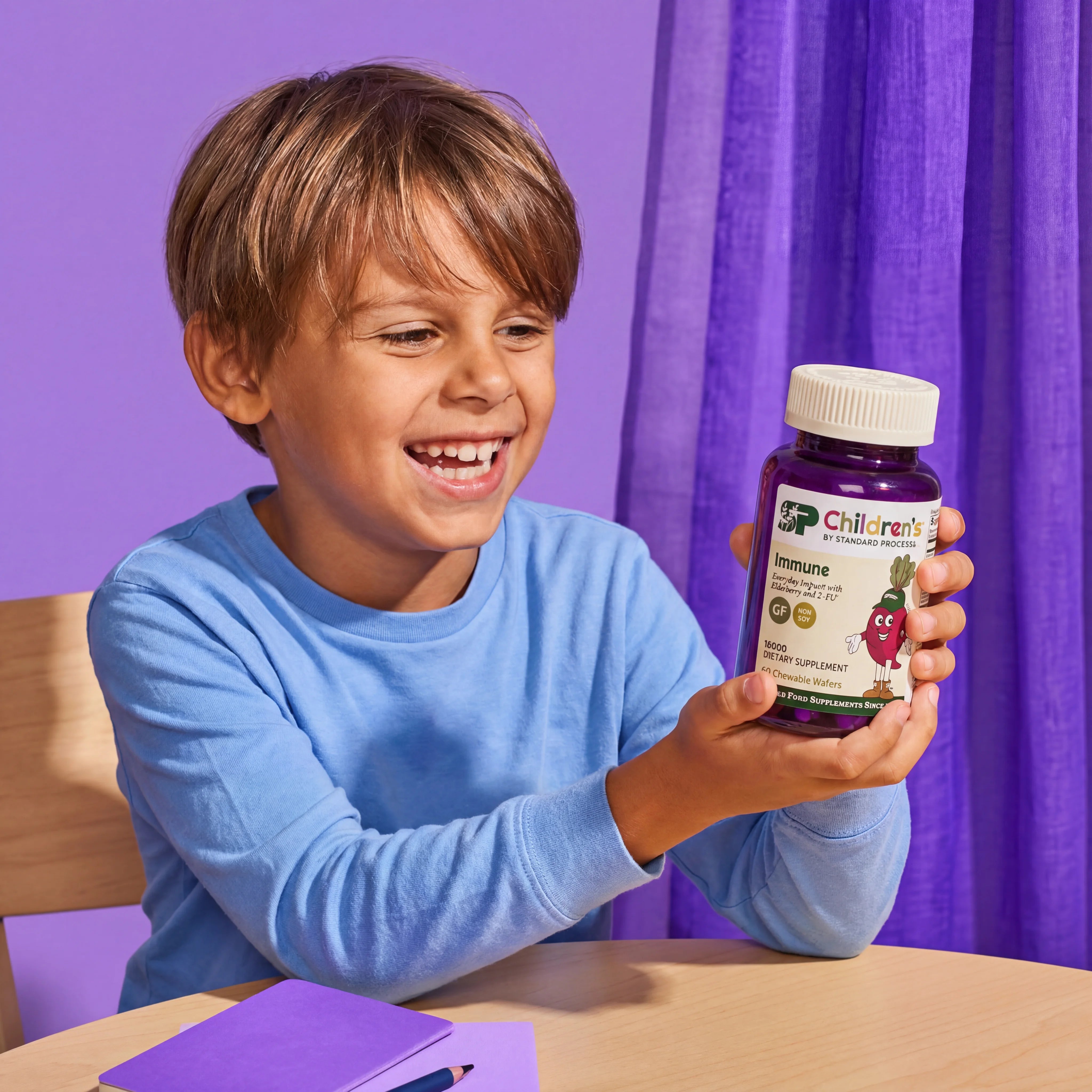 Children's Immune Vitamin C D Zinc - 60 Wafers