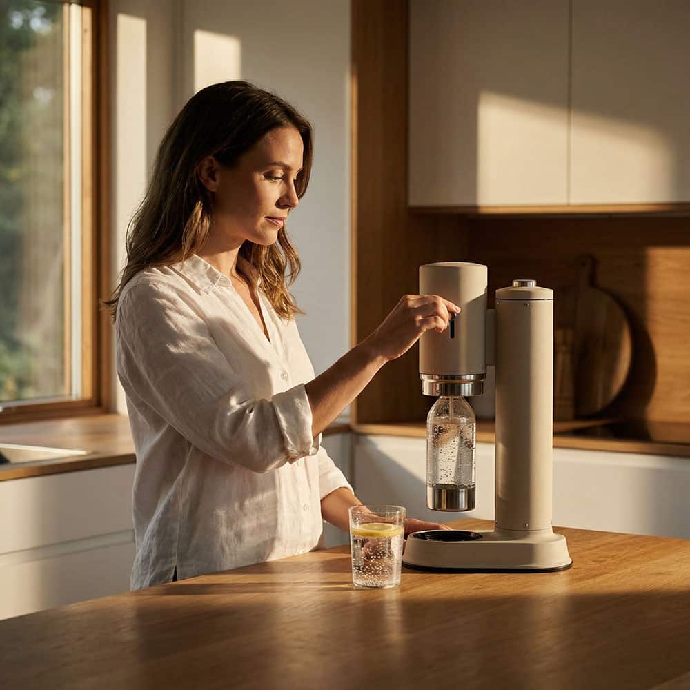 Aarke Carbonator Pro Sparkling Water Maker - Sand Finish
