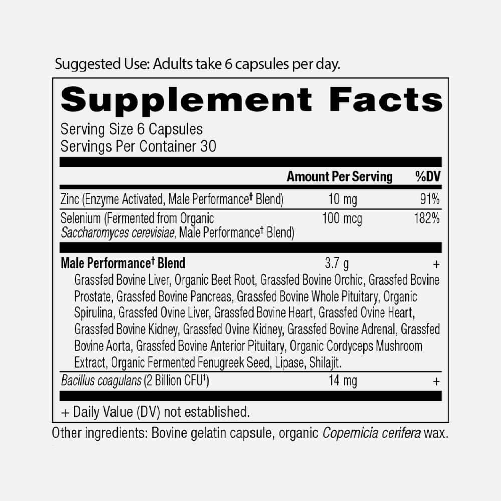 Organ Complex for Men 3.96g - 180 Capsules