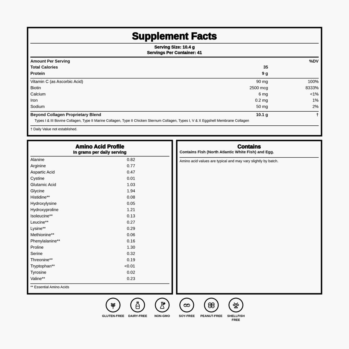 Live Conscious - Beyond Collagen Multi Collagen Powder - Unflavored - 41 Servings