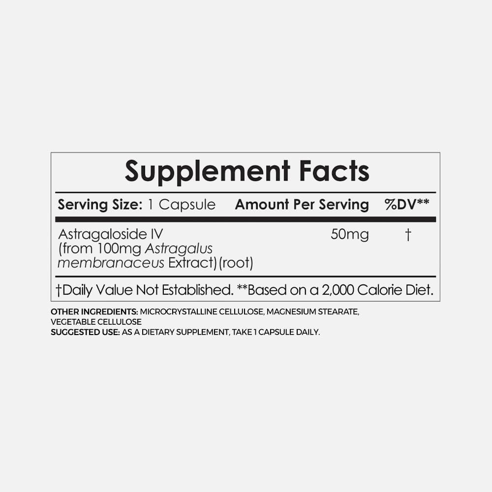 Astragaloside IV 50mg - 30 Capsules