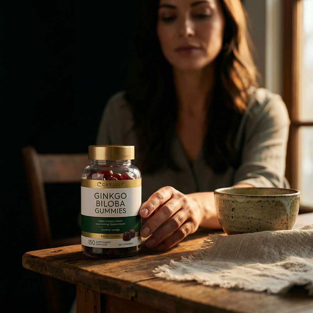 Ginkgo Biloba 300mg - 70 Peach Raspberry Gummies