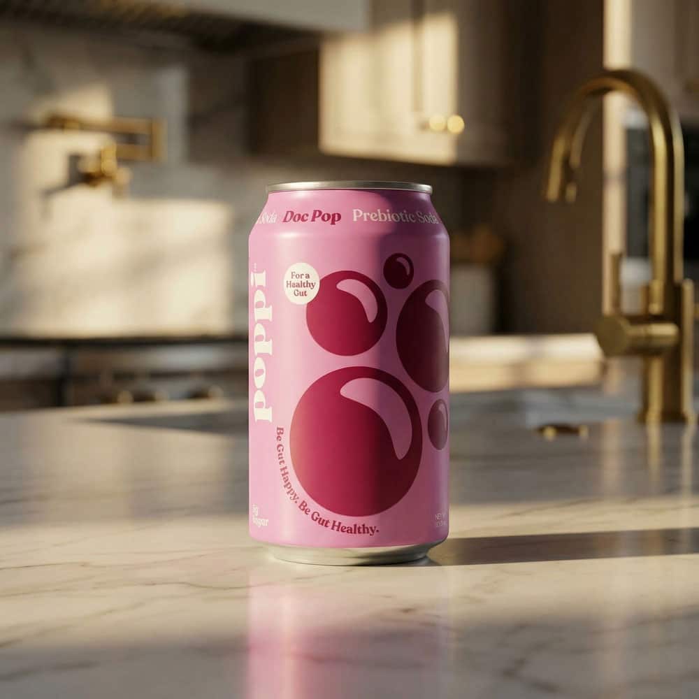 Poppi Prebiotic Soda Doc Pop - 12 x 12oz Cans
