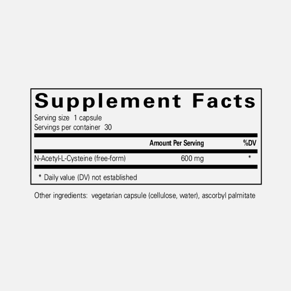 N-Acetyl Cysteine (NAC) 600mg - 30 Capsules